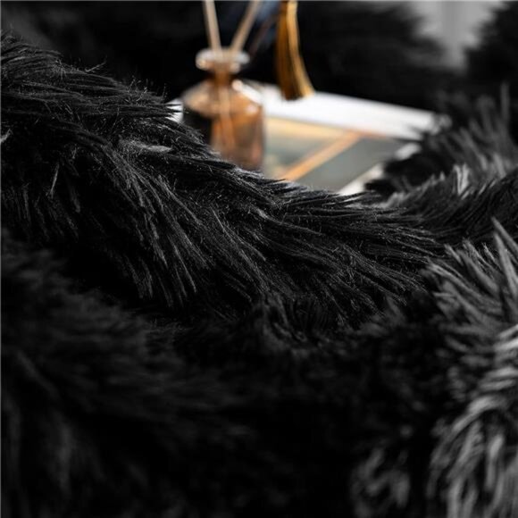 Faux Fur Throw Blanket 50x60 Soft Fluffy Shaggy Cozy Plush Blanket for Couch Bed - Picture 4 of 7